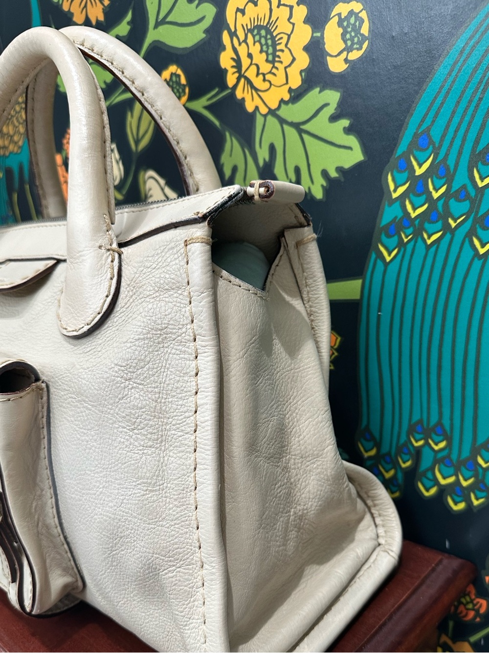 Chloé Edith Leather Satchel Cream | Phoebe Philo Era - Picture 7 of 15